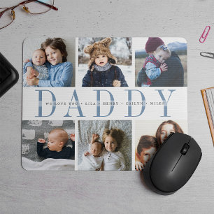 Anpassningsbar Pappa Fars dag Photo Collage Musmatta