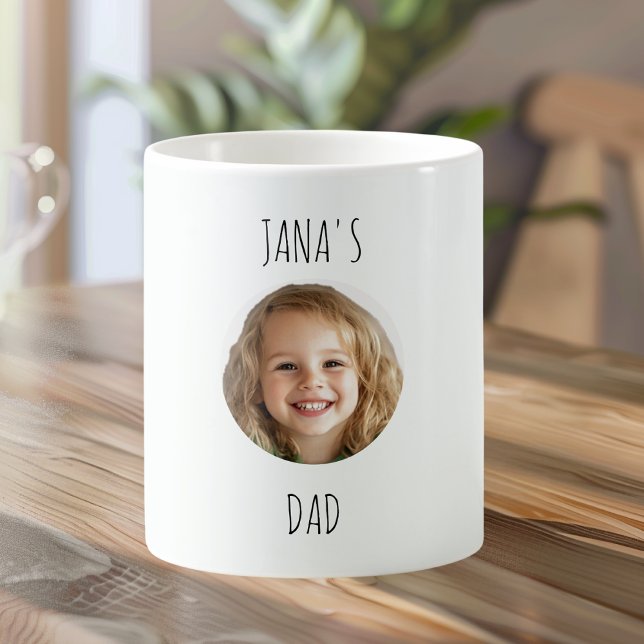 Anpassningsbar PAPPA | Personlig Ansikte Photo | U Kaffemugg (Skapare uppladdad)