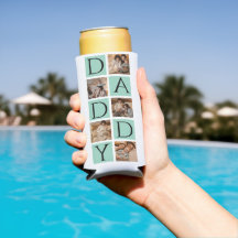 Anpassningsbar Pappa Photo Collage Cooler - Modern