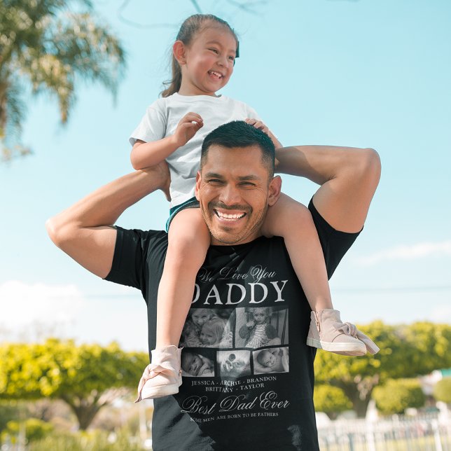 Anpassningsbar Pappa Photo Collage T Shirt (Skapare uppladdad)