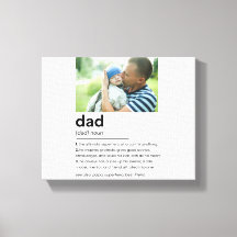 Anpassningsbar Pappa Photo Gift, Pappa Definition