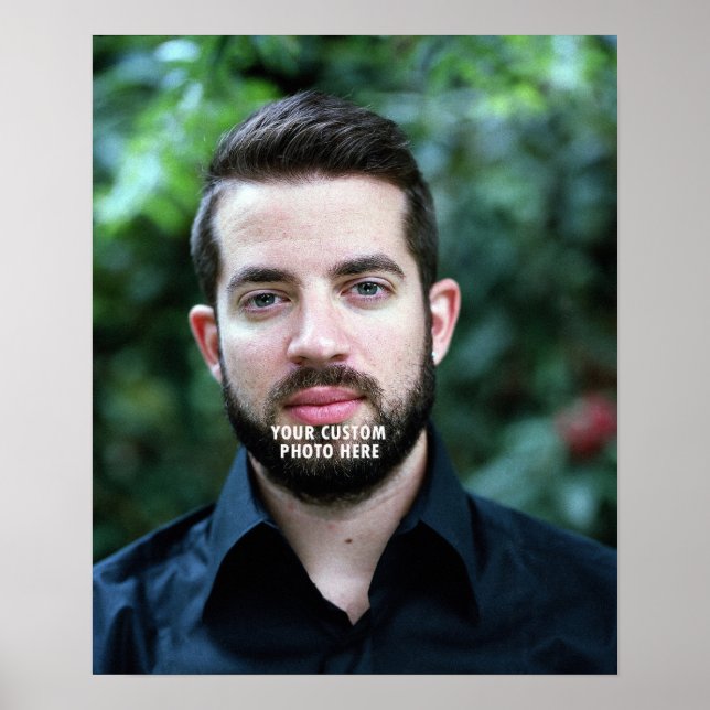 Anpassningsbar Pappa Photo Poster - Fars dag Gift- (Framsidan)