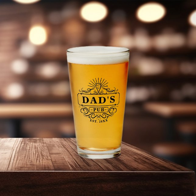 Anpassningsbar Pappa Pub-år, glas (Skapare uppladdad)