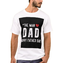 Anpassningsbar Pappa T-shirt - Lycklig Far-dagskor