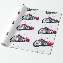 Anpassningsbar Papper motorcykelinslagning Presentpapper