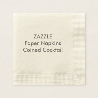 Anpassningsbar Papper Napkins ECRU COINED COCKTAIL Pappersservett