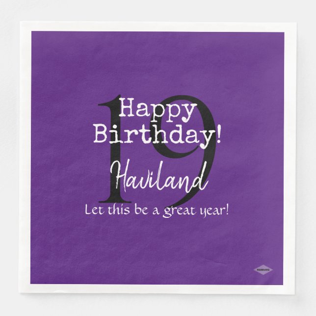 Anpassningsbar Papper Napkins HAMbyWG Pappersservett (Framsida)