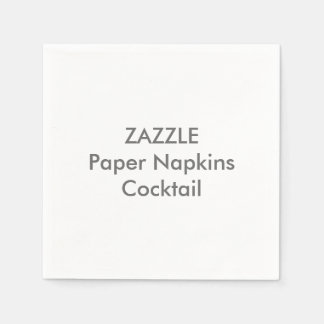 Anpassningsbar Papper Napkins WHITE COCKTAIL Pappersservett