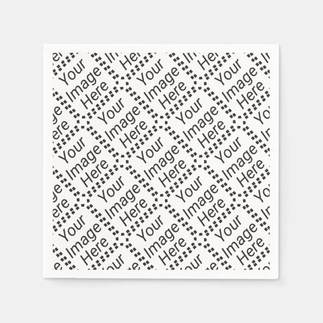 Anpassningsbar Pappersservett - standardvit (glödg (Framsidan)