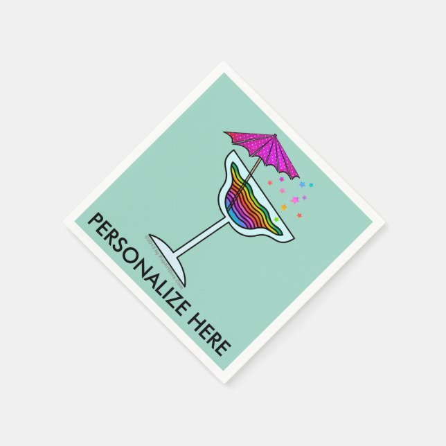 ANPASSNINGSBAR PAPPRA APKINER - MARGARITA DESIGN PAPPERSSERVETT (Hörn)