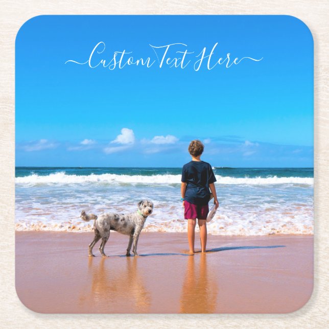 Anpassningsbar Pappra Peet Dod Photo Underlägg med (Framsidan)