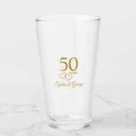 Anpassningsbar Par Keepsaké 50-årsjubiléet Gift Glaskopp