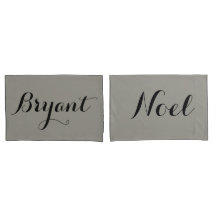 anpassningsbar par kudde namn eller initialer