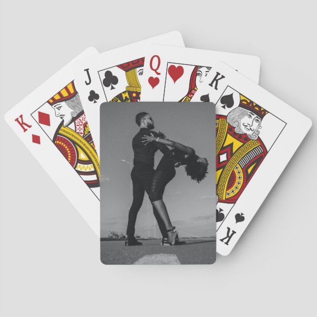 Anpassningsbar par Photo Bröllop Förlovning Favori Casinokort (Baksidan)