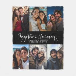 Anpassningsbar Par tillsammans för fotokollage Fleecefilt