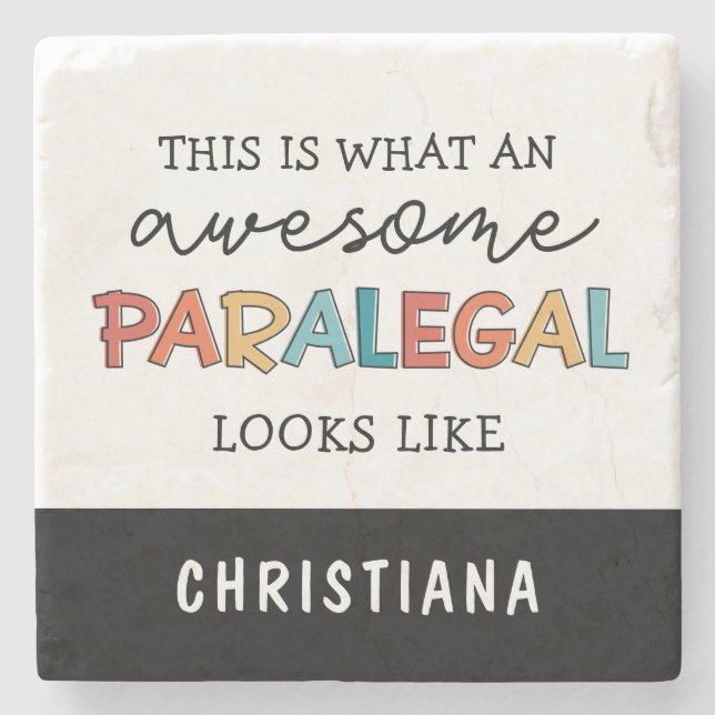 Anpassningsbar Paralegal Fantastisk Legal Assistan Stenunderlägg (Framsidan)