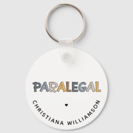 Anpassningsbar Paralegal Legal Assistant Gifts Nyckelring