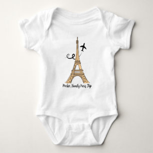 Anpassningsbar Paris-resa Chic Eiffeltorn T Shirt