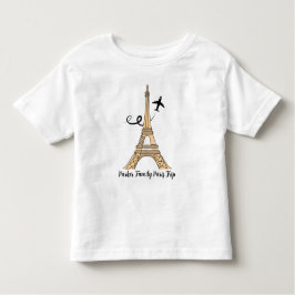 Anpassningsbar Paris-resa Chic Eiffeltorn T Shirt