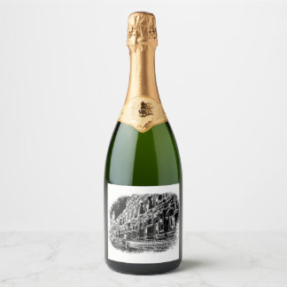 Anpassningsbar Pärlande etiketter Vin Flaska (10,2
