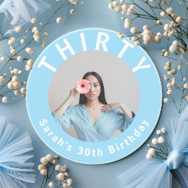 Anpassningsbar Party Drink Coasters 30års födelsed Underlägg