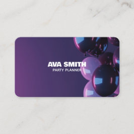 🎈 Anpassningsbar Party i Balloon  QR Visitkort