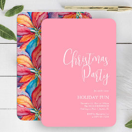 Anpassningsbar Party Inbjudan Rosa