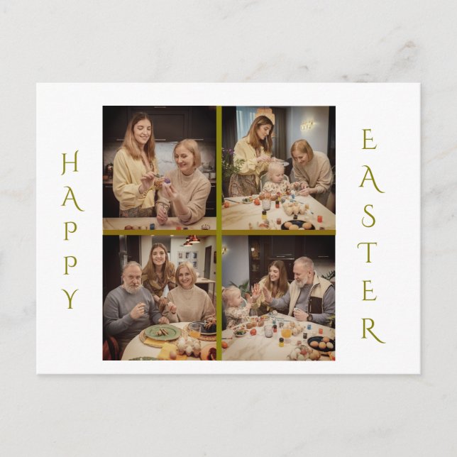 Anpassningsbar Påsk-kort - lägg till foto och medd Helg Vykort (Framsida)