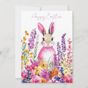 Anpassningsbar Påsk-kort med Påskägg och Bunny Julkort