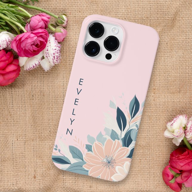 Anpassningsbar Pastel Blommigt Ram Delikat Rosa Cu (Skapare uppladdad)