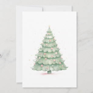 Anpassningsbar Pastel Helgdag julanteckningskort f Julkort