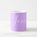 Anpassningsbar Pastel Mauve Solid Färg minimalist  Kaffemugg<br><div class="desc">Lovable Light vår lila mauve färg. Minimalistisk enkel modern trendig chic stil pastellaaestetik i lavender solid färg. Mauve home decor,  mauve aestesideor,  mauve-kök,  mauve färg.</div>