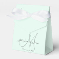 Anpassningsbar Pastel Mint Färgad Monogram Favorit