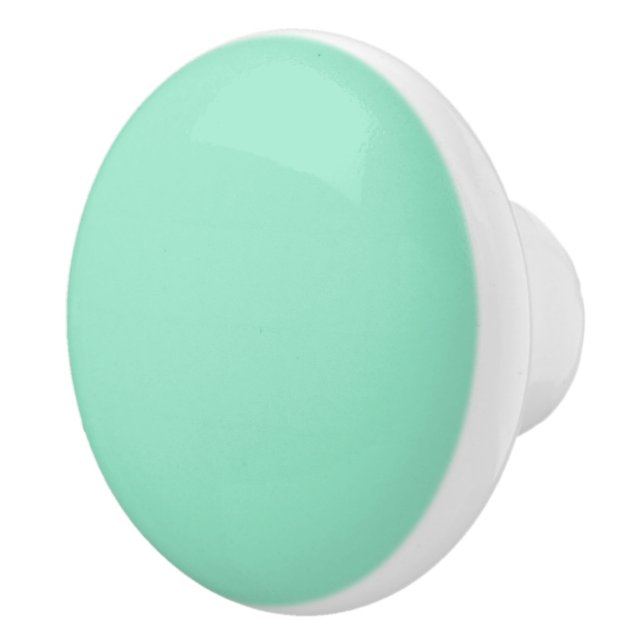 Anpassningsbar Pastel Mint Solid Färg minimalist Knopp (Höger)