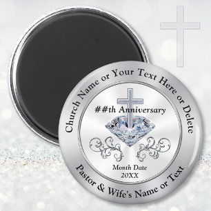 Anpassningsbar Pastor eller Church Anni Party favo Magnet