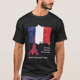 Anpassningsbar Patriotic Fransk BASTILLE DAY T Shirt