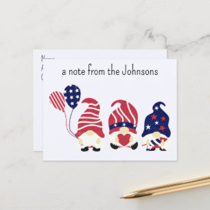 Anpassningsbar Patriotic Gnomes, ett meddelande fr Vykort