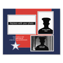 Anpassningsbar Patriotic Photo Collage Fototryck