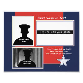 Anpassningsbar Patriotic Photo Collage Fototryck