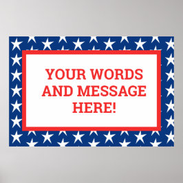 Anpassningsbar Patriotic Poster