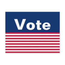 Anpassningsbar Patriotic Red White och Blue Vote P