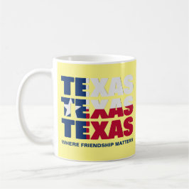 Anpassningsbar Patriotic TEXAS FLAGGA Kaffemugg