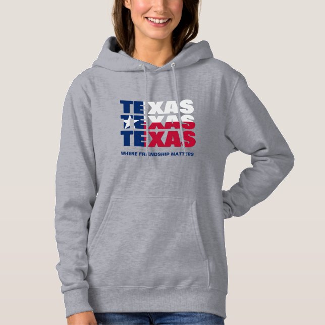 Anpassningsbar Patriotic TEXAS FLAGGA T Shirt (Framsida)