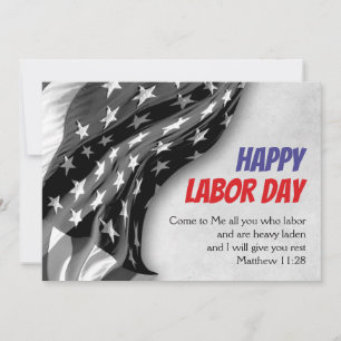 Anpassningsbar Patriotic USA flagga Christian LABO Julkort