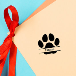 Anpassningsbar Paw-utskrift | Cute Pet Namntecknin Stämpel