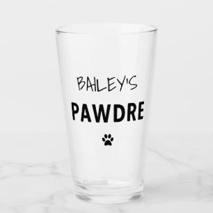 Anpassningsbar Pawdre Typography Hund Pappa New Hu Glaskopp