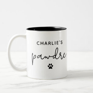 Anpassningsbar Pawdre Typography Hund Pappa New Hu Två-Tonad Mugg