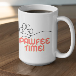 Anpassningsbar PawFee-tid Kaffemugg