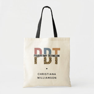 Anpassningsbar PBT Phlebotomy Technician Leopard S Tygkasse