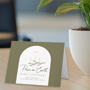 Anpassningsbar Peace on Earth Corporate jul Kort